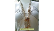 White and Gold Fashion Necklaces Rings Beading mix Stones